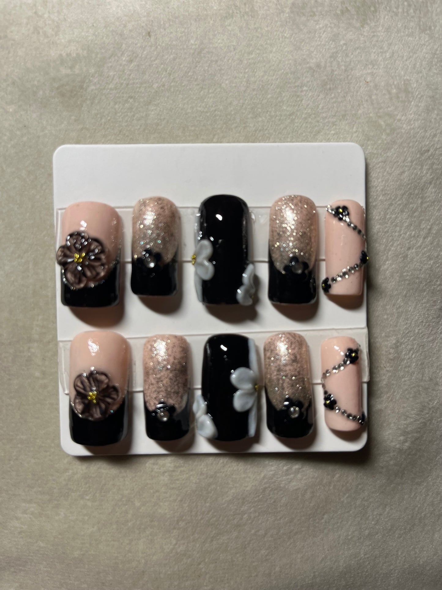 Black Frenchie with Glitter