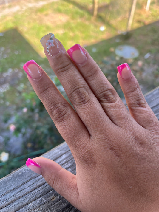 Short Pink French Tip