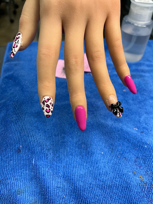 Pink with Black Bow
